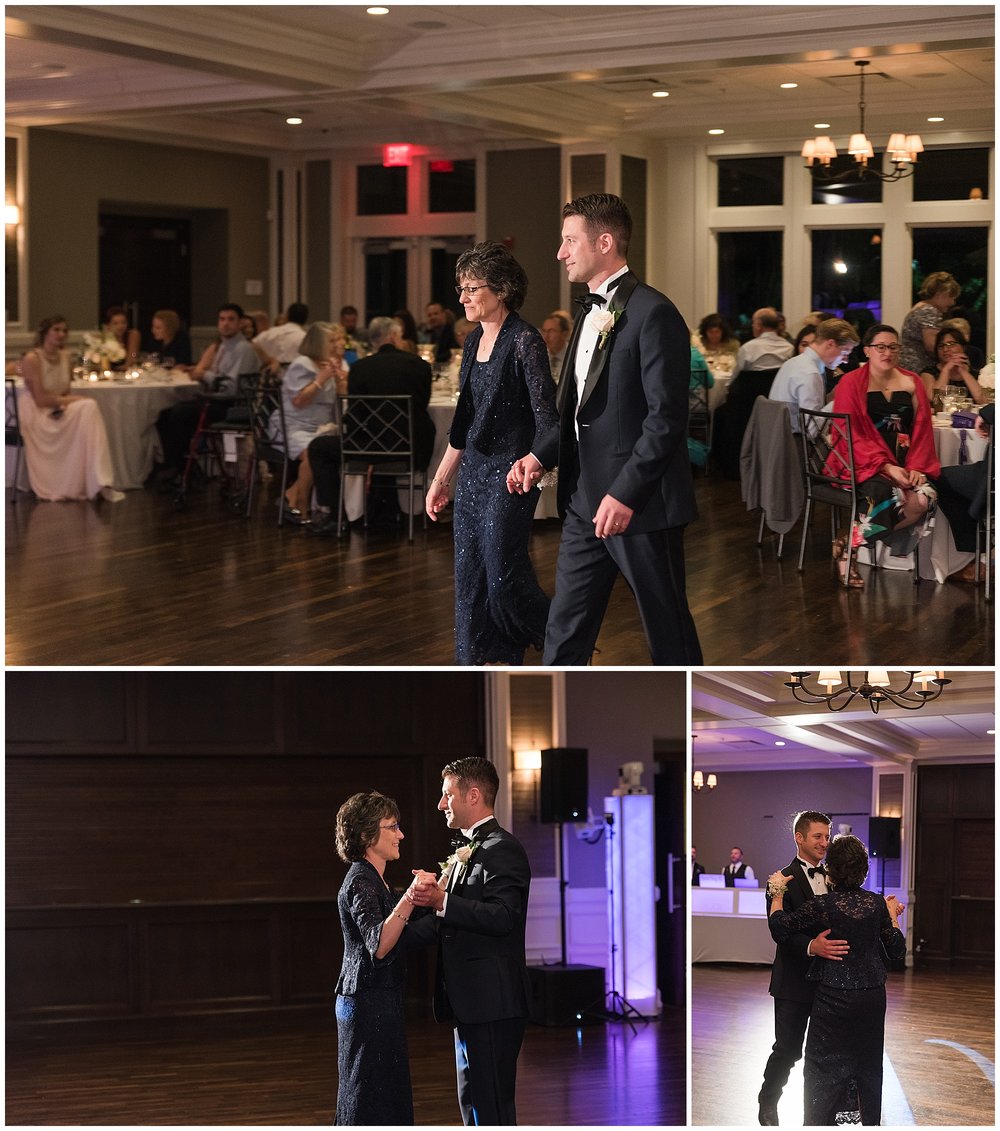 The groom and his mothers dance. 