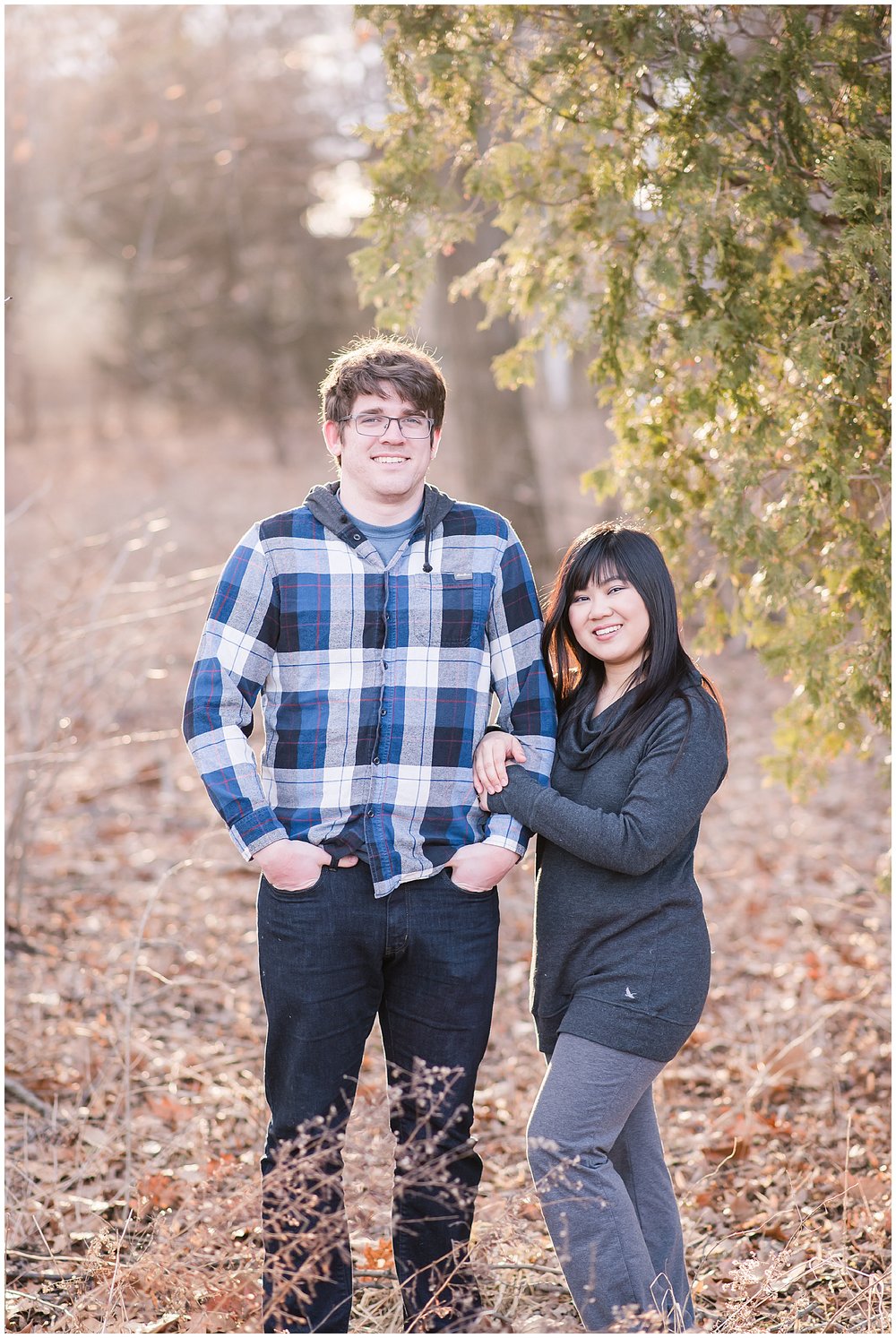Fabyan Forest Preserve Engagement Photo