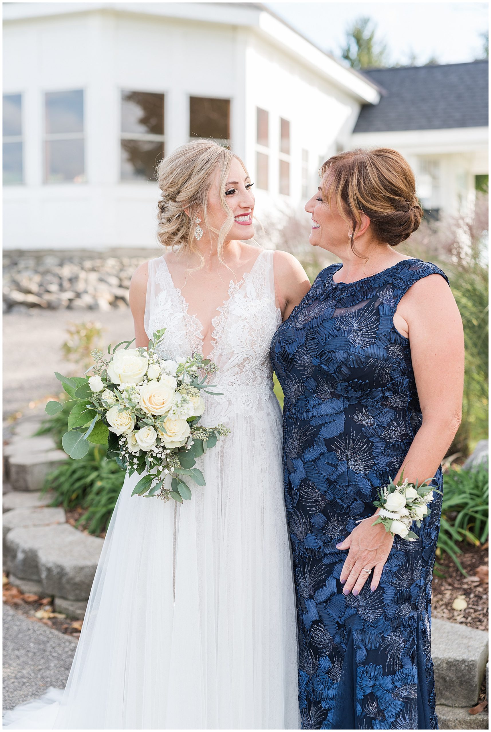 Mother of the Bride portrait with her daughter.