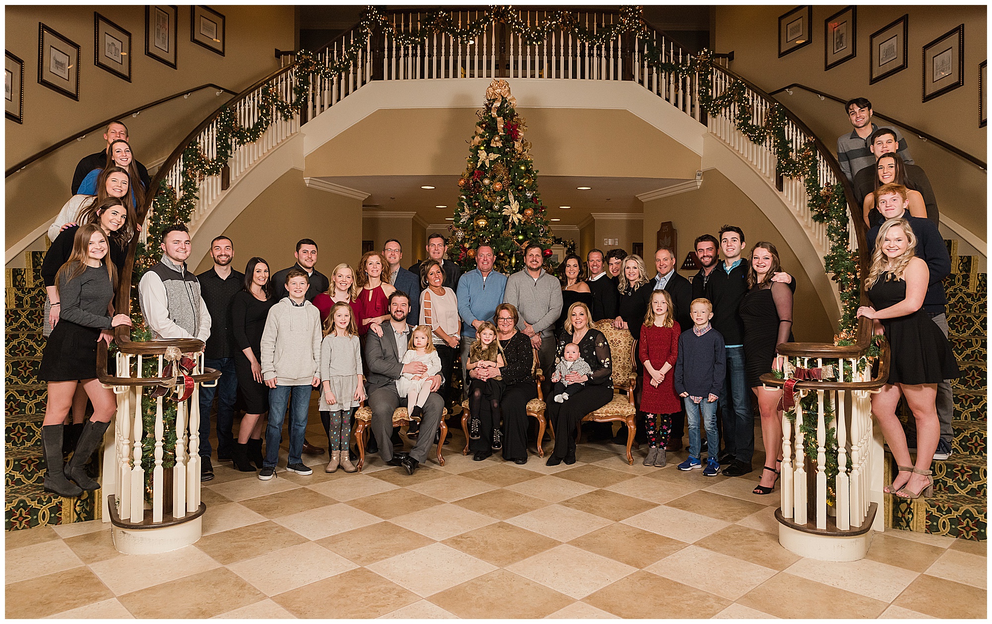 Family Formal photo at Crystal Tree Golf & Country Club