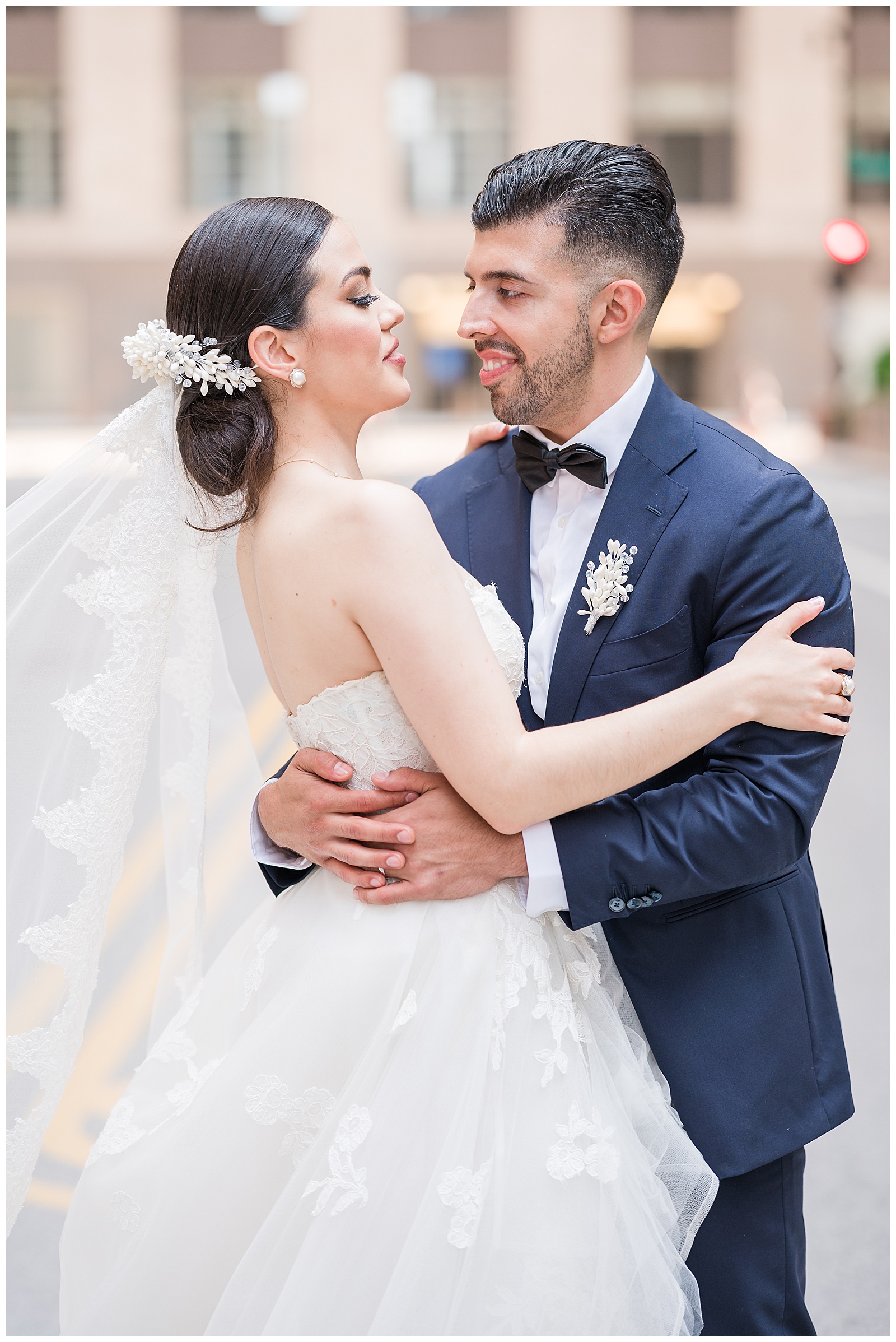 Downtown Chicago wedding Portrait 