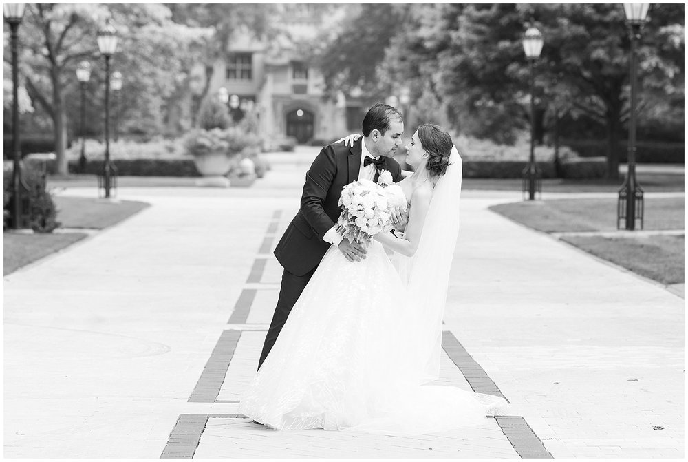 University Of Chicago Campus Wedding Photo