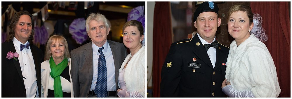  The bride and my very handsome husband who was in his dress uniform <3 