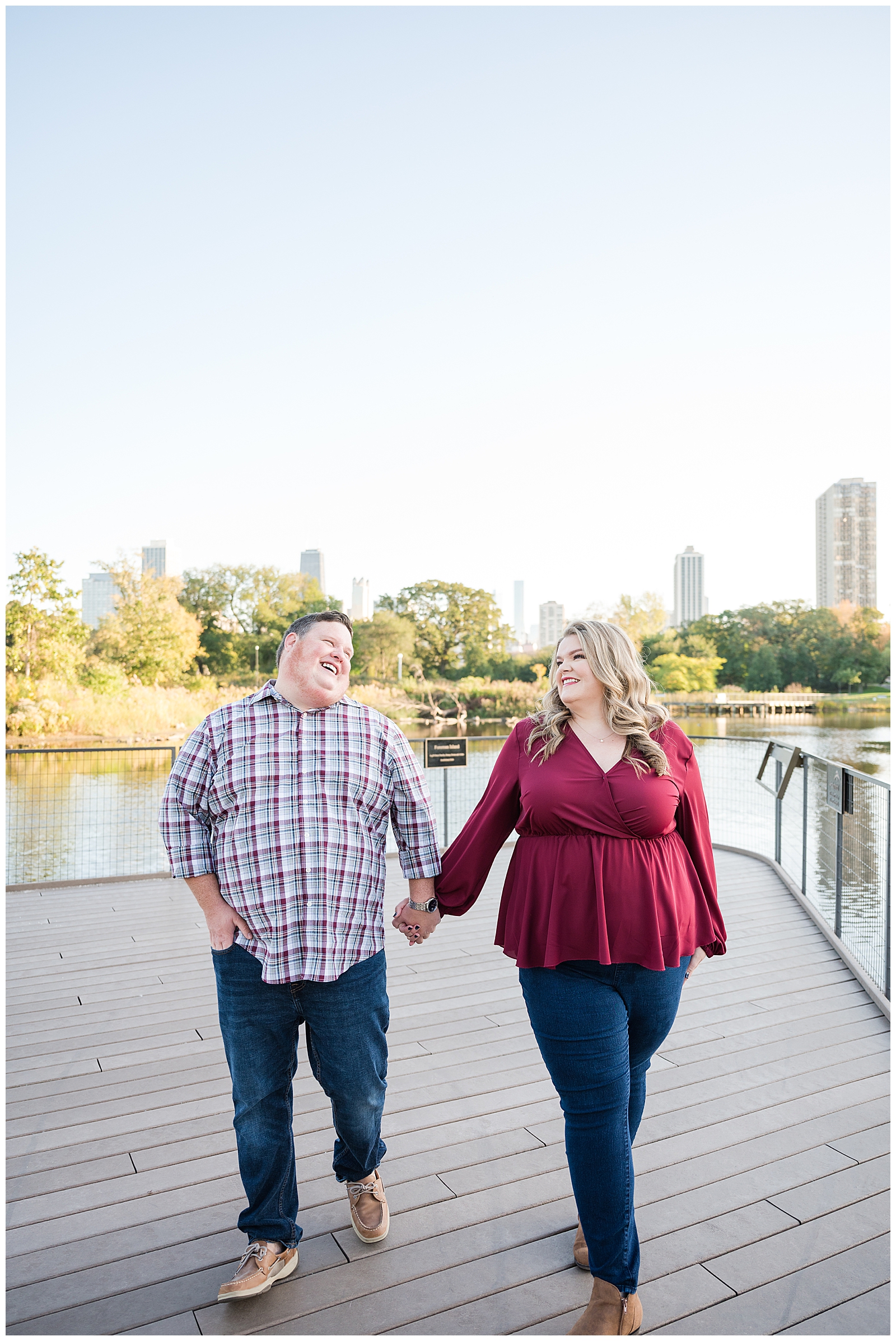 Sunset Engagement session at Lincoln park, Chicago