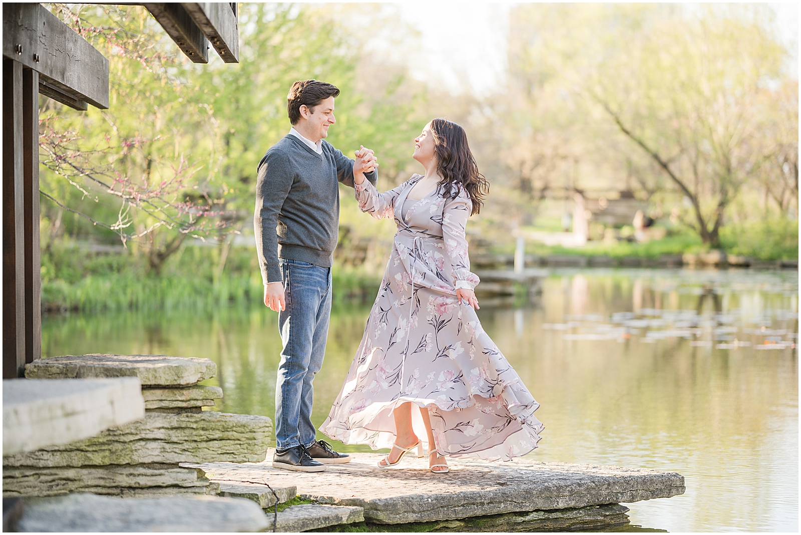 Alfred Caldwell Lily Pool Engagement Session